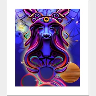 Trippy Anubis Posters and Art